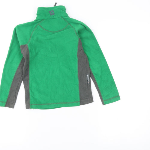 Mountain Warehouse Boys Green Fleece Sweatshirt 5-6Y 1/4 Zip Outdoor Top