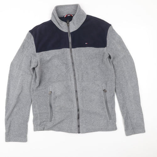 Tommy Hilfiger Men’s Grey Full Zip Fleece Sweatshirt Size M