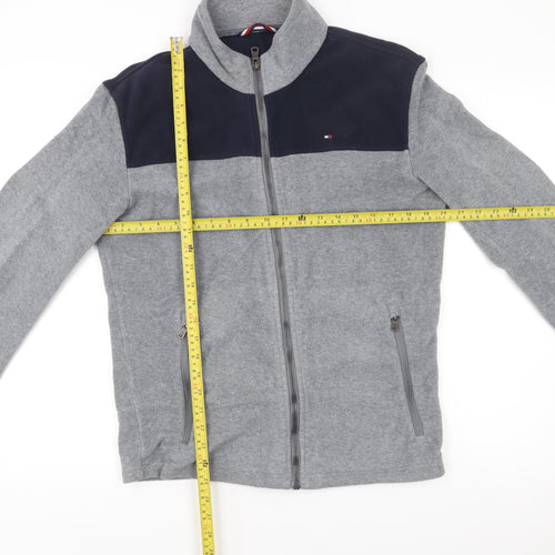 Tommy Hilfiger Men’s Grey Full Zip Fleece Sweatshirt Size M