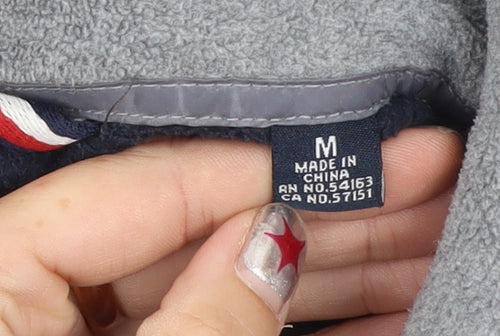Tommy Hilfiger Men’s Grey Full Zip Fleece Sweatshirt Size M