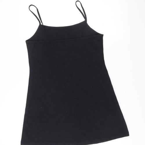 ASOS Design Women’s Black Size 12 Slip Mini Dress Sleeveless