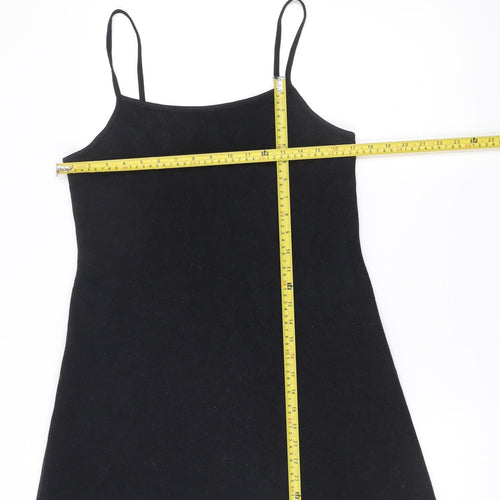 ASOS Design Women’s Black Size 12 Slip Mini Dress Sleeveless