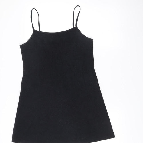 ASOS Design Women’s Black Size 12 Slip Mini Dress Sleeveless