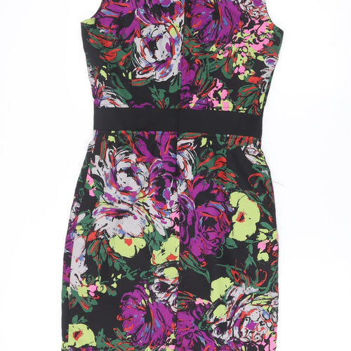 Clements Ribeiro Women’s Multicoloured Floral Strapless Bodycon Dress Size 10