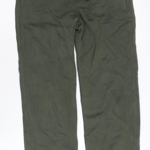 Crane Men's Green Jogger Trousers Small Fishing Outdoor Cotton Blend