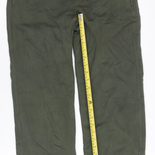 Crane Men's Green Jogger Trousers Small Fishing Outdoor Cotton Blend