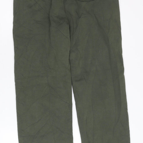 Crane Men's Green Jogger Trousers Small Fishing Outdoor Cotton Blend