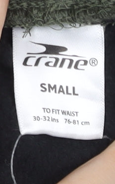 Crane Men's Green Jogger Trousers Small Fishing Outdoor Cotton Blend