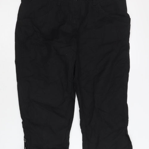 Marc O'Polo Womens Black Capri Cotton Trousers Size 10