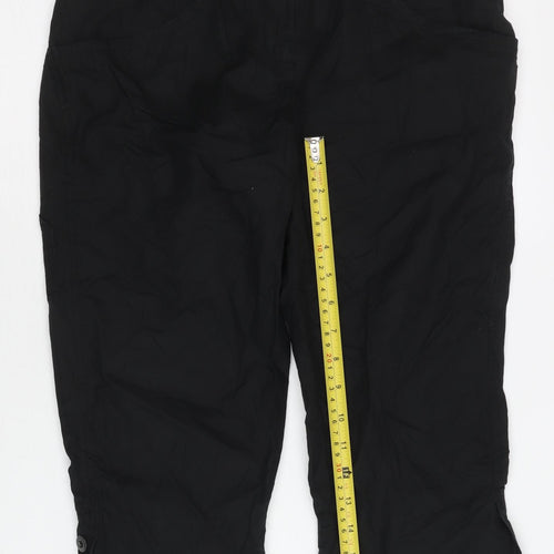 Marc O'Polo Womens Black Capri Cotton Trousers Size 10