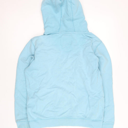 TU Boys Blue Pullover Hoodie 10 Years Graphic Athletic Sweatshirt