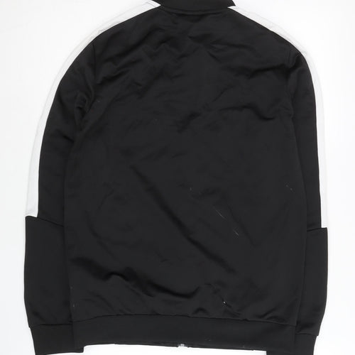 Puma Boys Black Track Jacket 13-14 Years Full Zip Lightweight Activewear