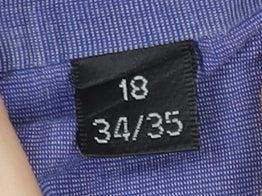 Joseph & Feiss Men’s Blue 18/46cm Point Collar Cotton Dress Shirt