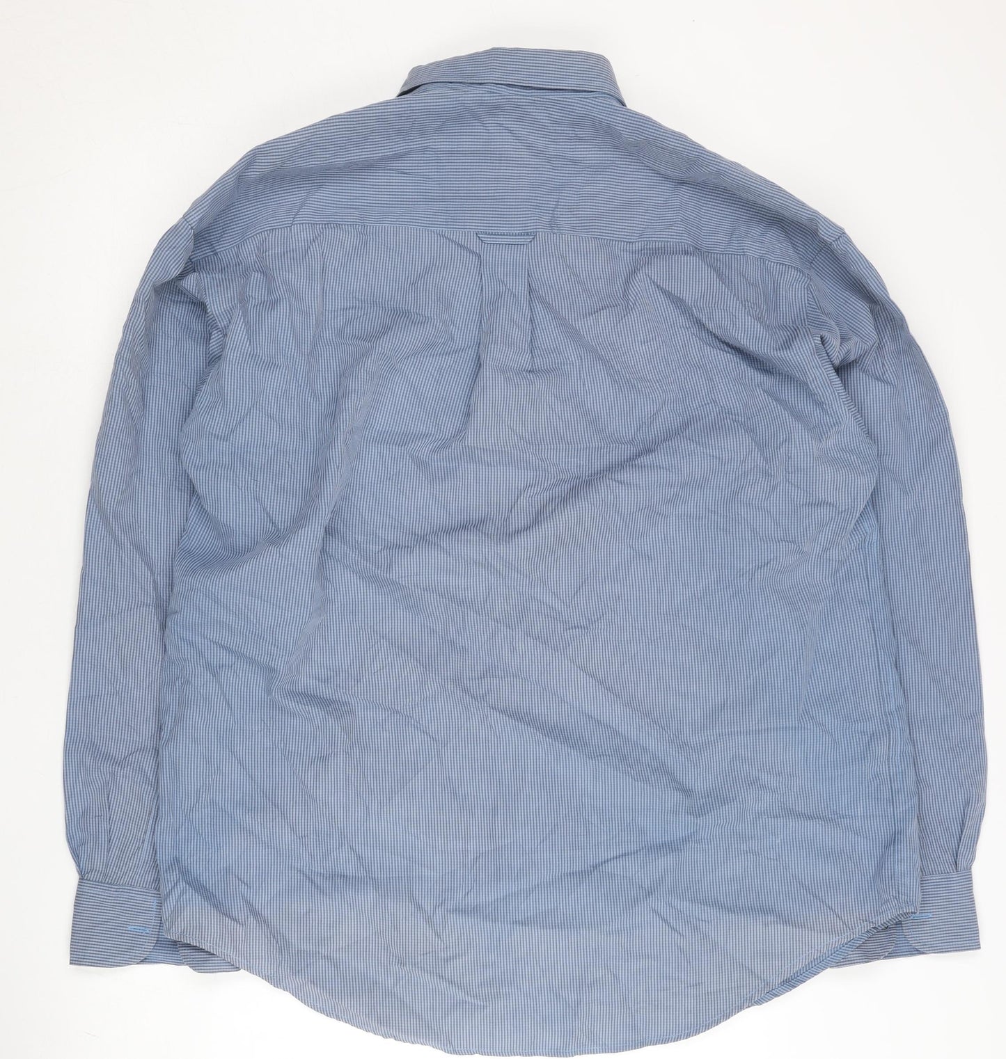 Haywire Men’s Blue Check Cotton Button-Up Shirt L Long Sleeve