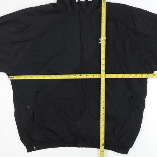 Adidas Men’s Black Track Jacket S Regular Fit Full Zip Sportswear