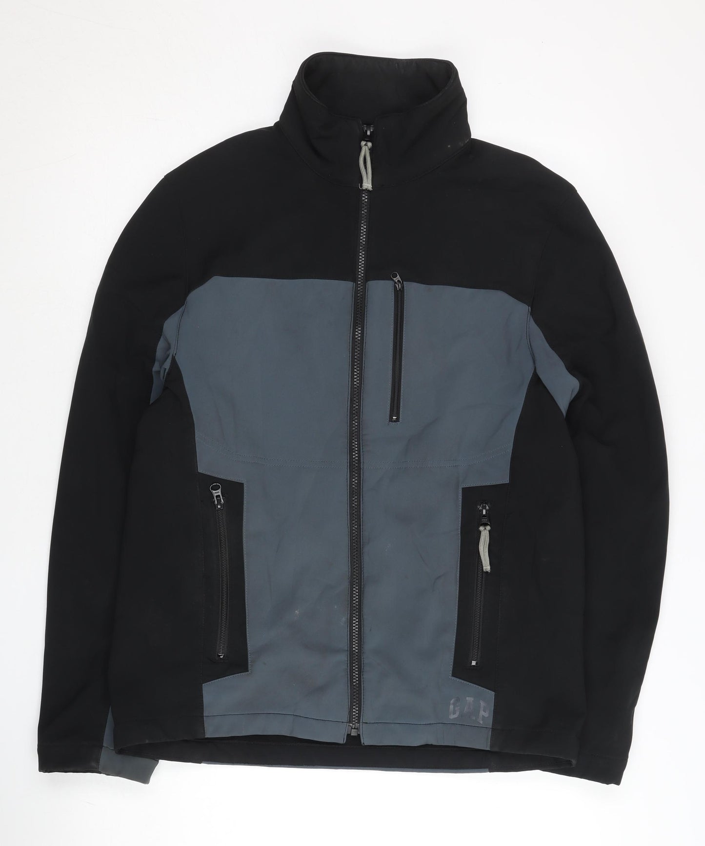 Gap Men’s Black Grey Softshell Jacket Size S Hiking Casual