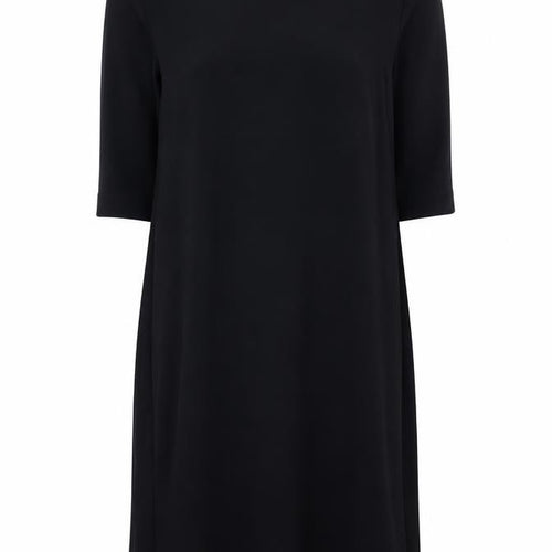 H&M Women’s Black Shift Dress Size 8 Short Sleeve Round Neck