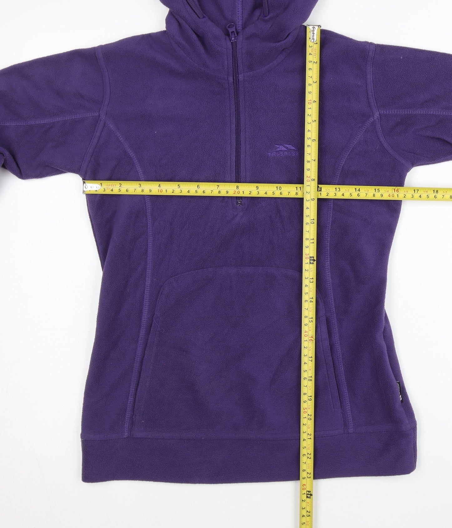 Trespass Womens Purple Fleece Hoodie 2XS Pullover Hiking Outdoor