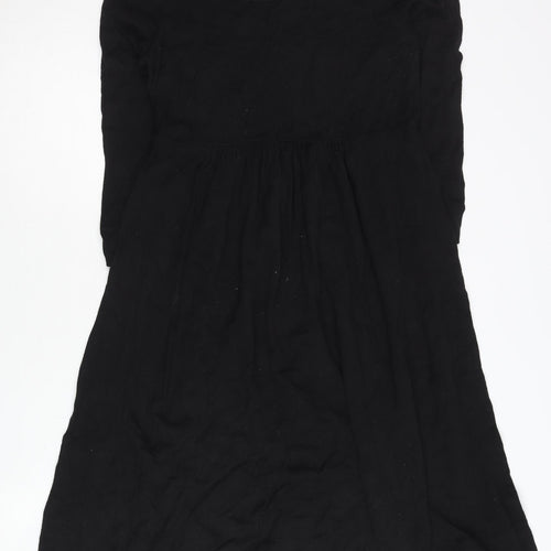 ASOS Maternity Women's Black Knee Length A-Line Dress Size 10