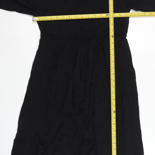 ASOS Maternity Women's Black Knee Length A-Line Dress Size 10