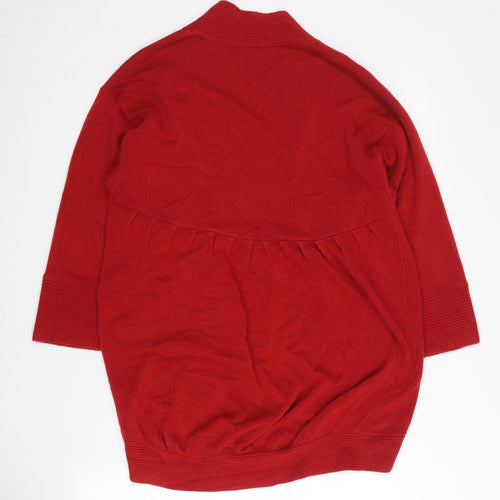 Marks and Spencer Women’s Red Acrylic Knit Cardigan M