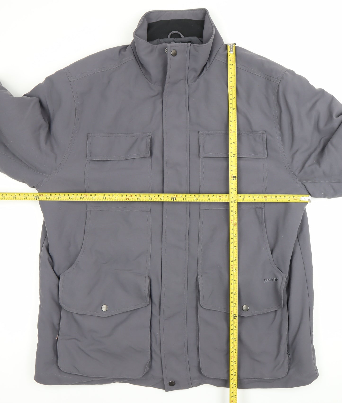 Rohan Men's XL Grey Parka Jacket Windproof Lined Pockets