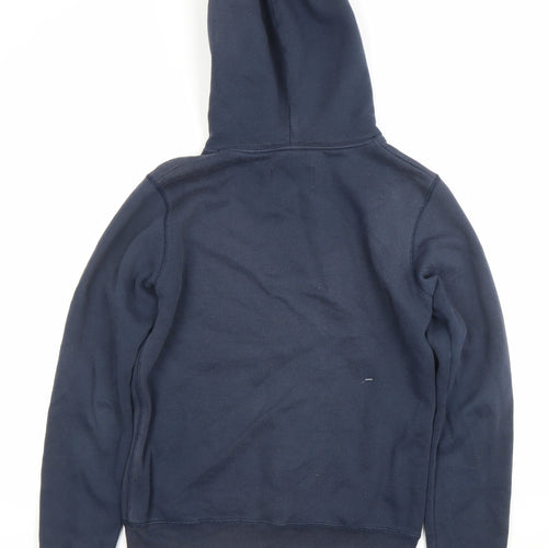 Jack Wills Womens Navy Hoodie UK 10 Pullover Logo Sweatshirt