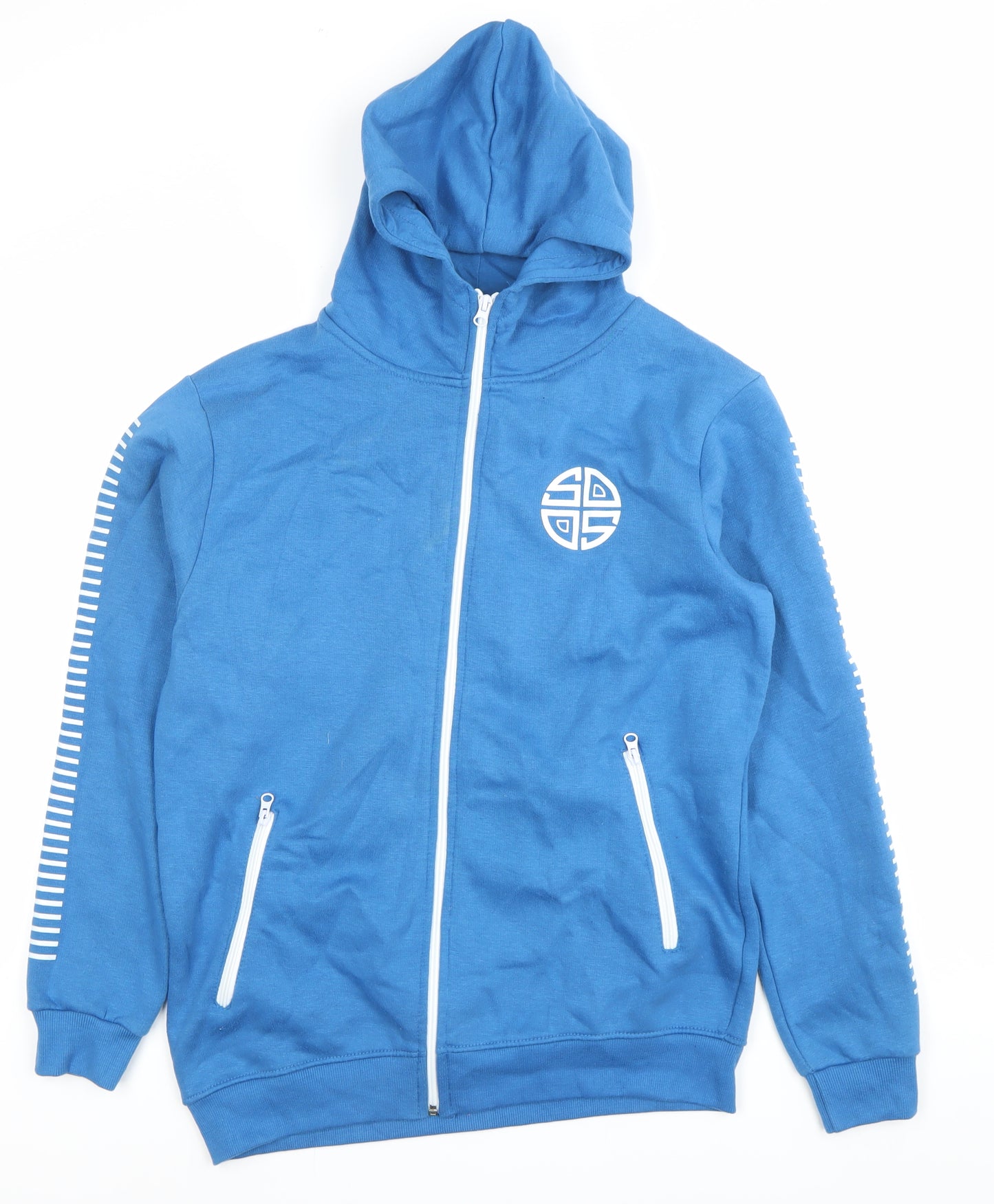 North West Mens Blue Small Full Zip Hoodie with Logo
