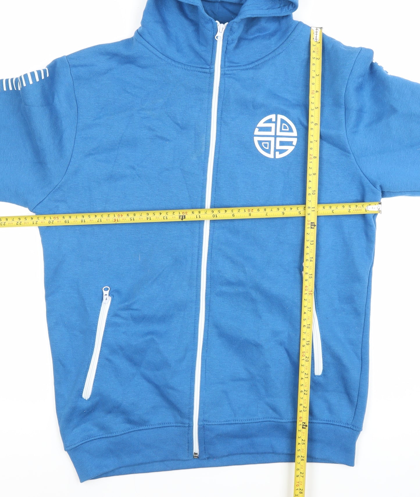 North West Mens Blue Small Full Zip Hoodie with Logo