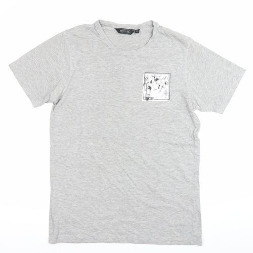Regatta Men’s Grey Crew Neck Short Sleeve T-Shirt M Regular