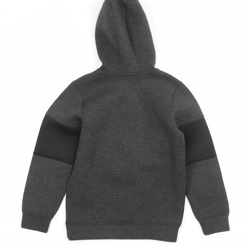 URBN-DEPT Boys Grey Black Pullover Hoodie 9 Years No Limits Graphic