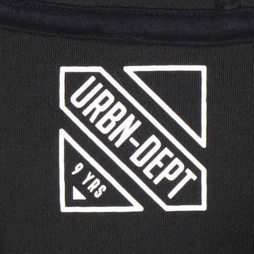 URBN-DEPT Boys Grey Black Pullover Hoodie 9 Years No Limits Graphic