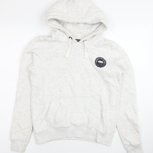 SoulCal & Co Womens Grey Pullover Hoodie UK 10 Regular Fit