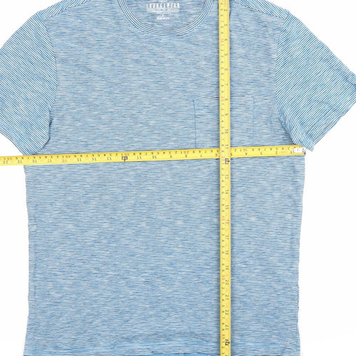 Next Men’s Blue Striped Cotton Crew Neck T-Shirt Size S