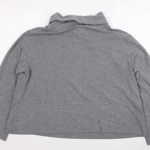 Next Women Grey Cowl Neck Pullover Sweatshirt Size 14