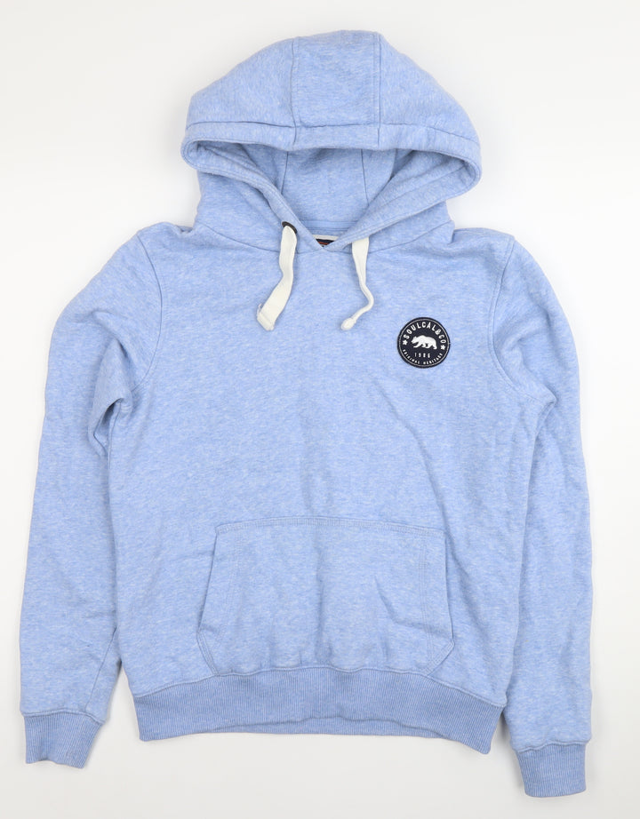 SoulCal&Co Womens Blue Pullover Hoodie Size 10 Regular Fit Logo Casual