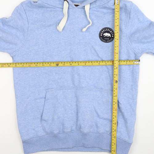 SoulCal&Co Womens Blue Pullover Hoodie Size 10 Regular Fit Logo Casual