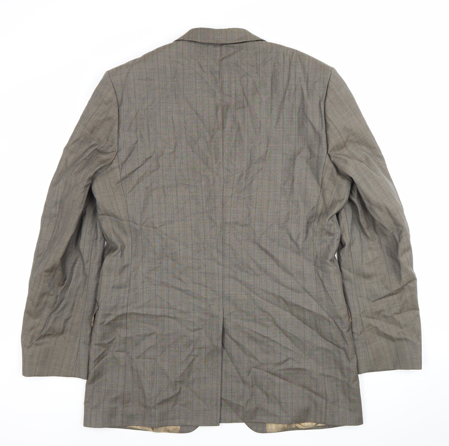 Jeff Banks Men’s Brown Checked Wool Blazer Jacket Size 42 Regular