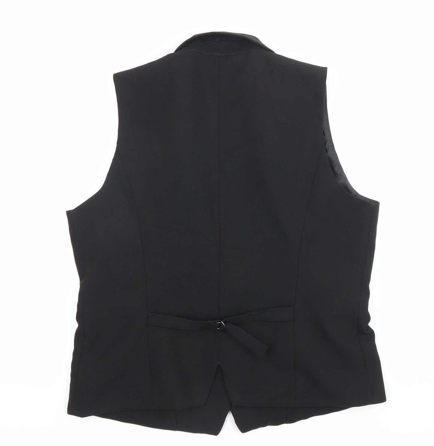 Edwards Womens Black Waistcoat S Regular Fit 5-Button Workwear Vest