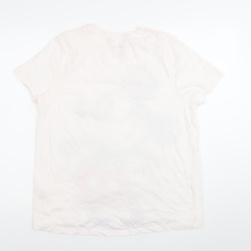 Disney Women White Mickey Mouse Nightshirt L Cotton T-Shirt Style