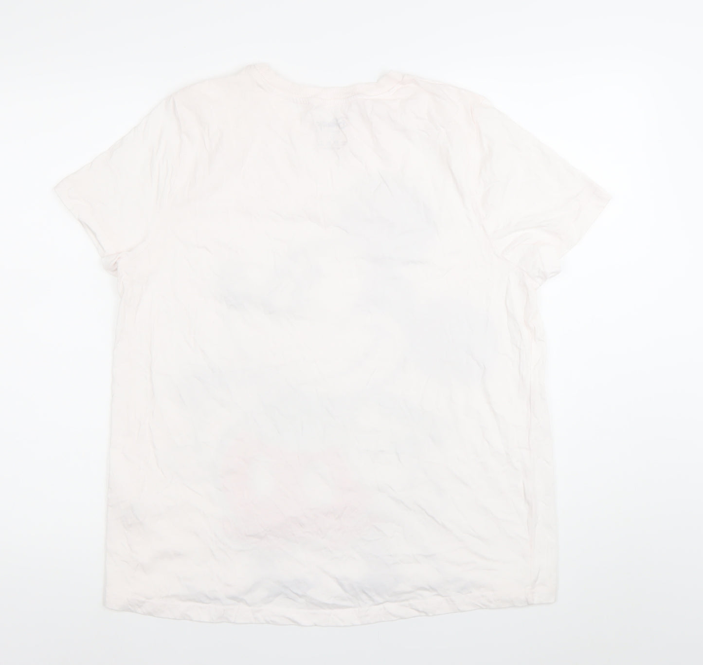 Disney Women White Mickey Mouse Nightshirt L Cotton T-Shirt Style