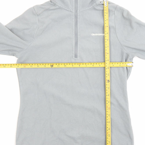 Craghoppers Women Grey XS Fleece Sweatshirt Half Zip Outdoor Hiking