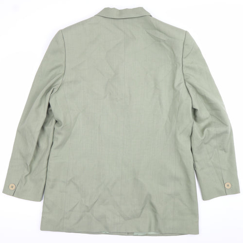 Viyella Womens Green Size 14 Single Breasted Suit Jacket