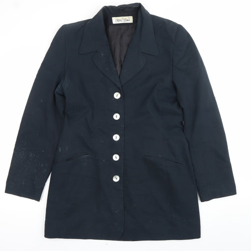 Katy Baker Women’s Black Size 14 Suit Jacket Six-Button Lined