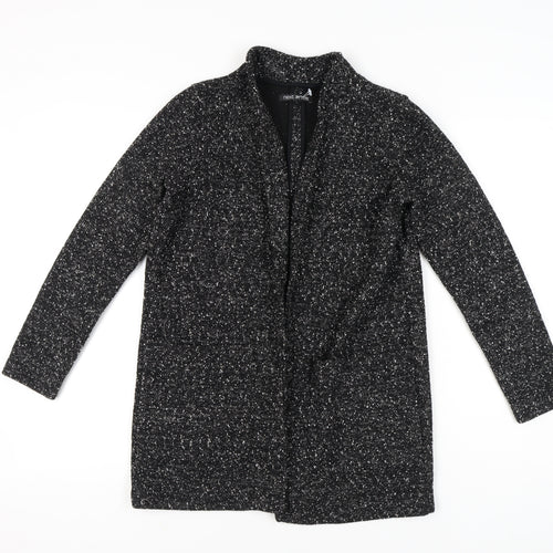 Next Women Black Flecked Shawl Collar Blazer Size 10