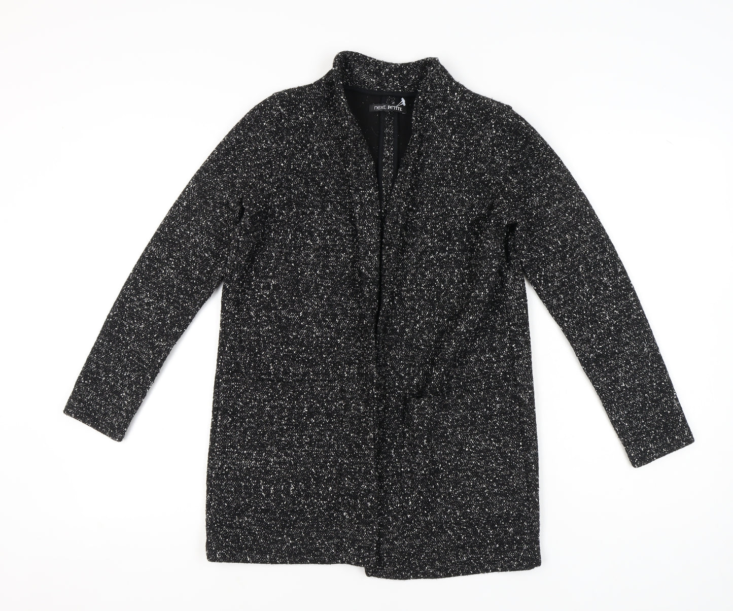 Next Women Black Flecked Shawl Collar Blazer Size 10