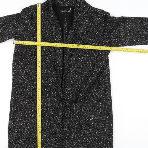 Next Women Black Flecked Shawl Collar Blazer Size 10