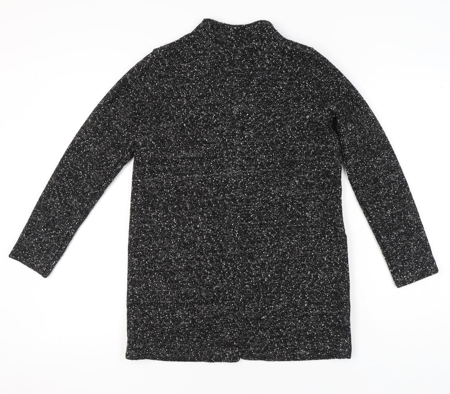 Next Women Black Flecked Shawl Collar Blazer Size 10
