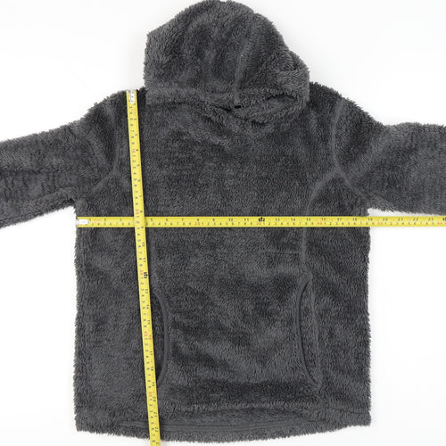 Peter Storm Girls Grey Fleece Hoodie Pullover Age 13 Years Outdoor Casual