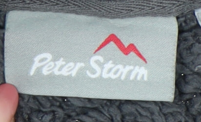Peter Storm Girls Grey Fleece Hoodie Pullover Age 13 Years Outdoor Casual
